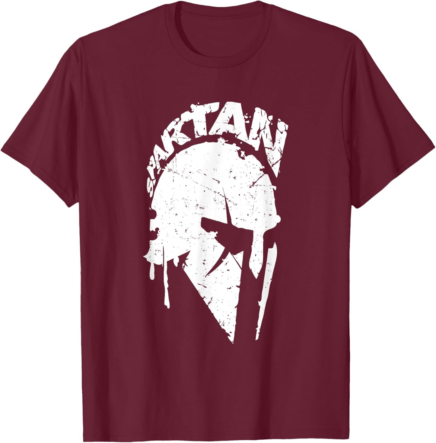 Spartan Warrior Soldier Gym Bodybuilding Sport Design T-Shirt - T-Shirt | Maroon