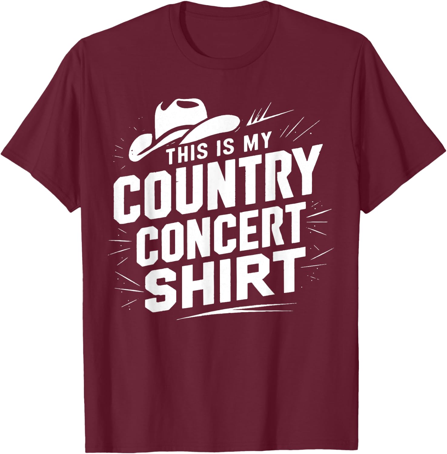 This Is My Country Concert T-Shirt - T-Shirt | Maroon
