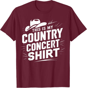 This Is My Country Concert T-Shirt - T-Shirt | Maroon