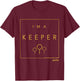 Kids Harry Potter Quidditch I'm A Keeper T-Shirt - T-Shirt | Maroon