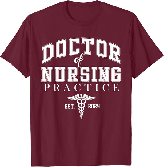 Cute DNP Nurse Live Loves Heal Graduation Appreciation Gifts T-Shirt - T-Shirt | Maroon