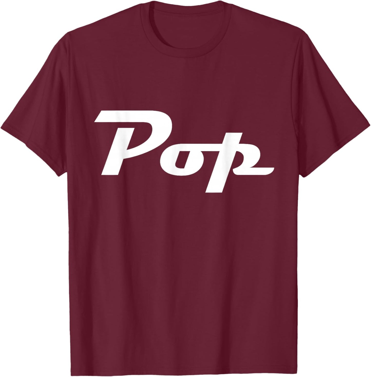 Pop Classic Retro Lettering Father's Day Grandpa T-Shirt - T-Shirt | Maroon