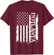 Hotlanta United States Distressed w US Flag T-Shirt - T-Shirt | Maroon