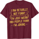 I Am Actually Not Funny Humour Sarcasm Irony Funny T-Shirt - T-Shirt | Maroon