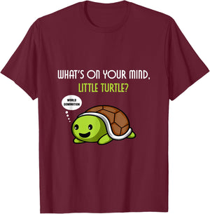 World Turtle Domination Turtle Owner T-Shirt - T-Shirt | Maroon