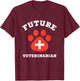 Future Veterinarian Boys Girls Kids Animal Doctor Vet T-Shirt - T-Shirt | Maroon