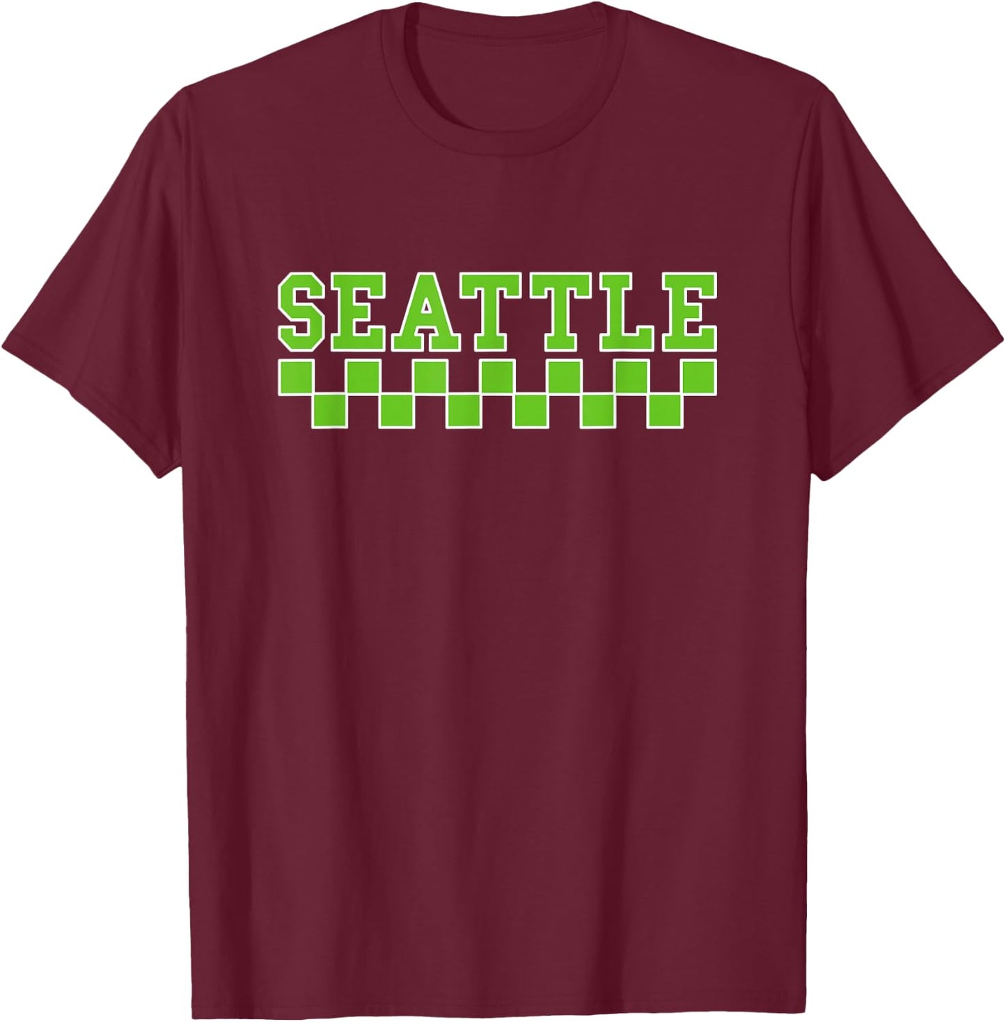 SEATTLE - Throwback Design - Classic T-Shirt - T-Shirt | Maroon
