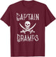 Boat Captain Gramps Grandpa Gift T-Shirt - T-Shirt | Maroon