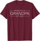 Promoted To Grandpa 2025 New Baby Soon To Be Grandpa T-Shirt - T-Shirt | Maroon
