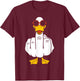 Middle Finger Funny Duck Inappropriate Rude Antisocial T-Shirt - T-Shirt | Maroon