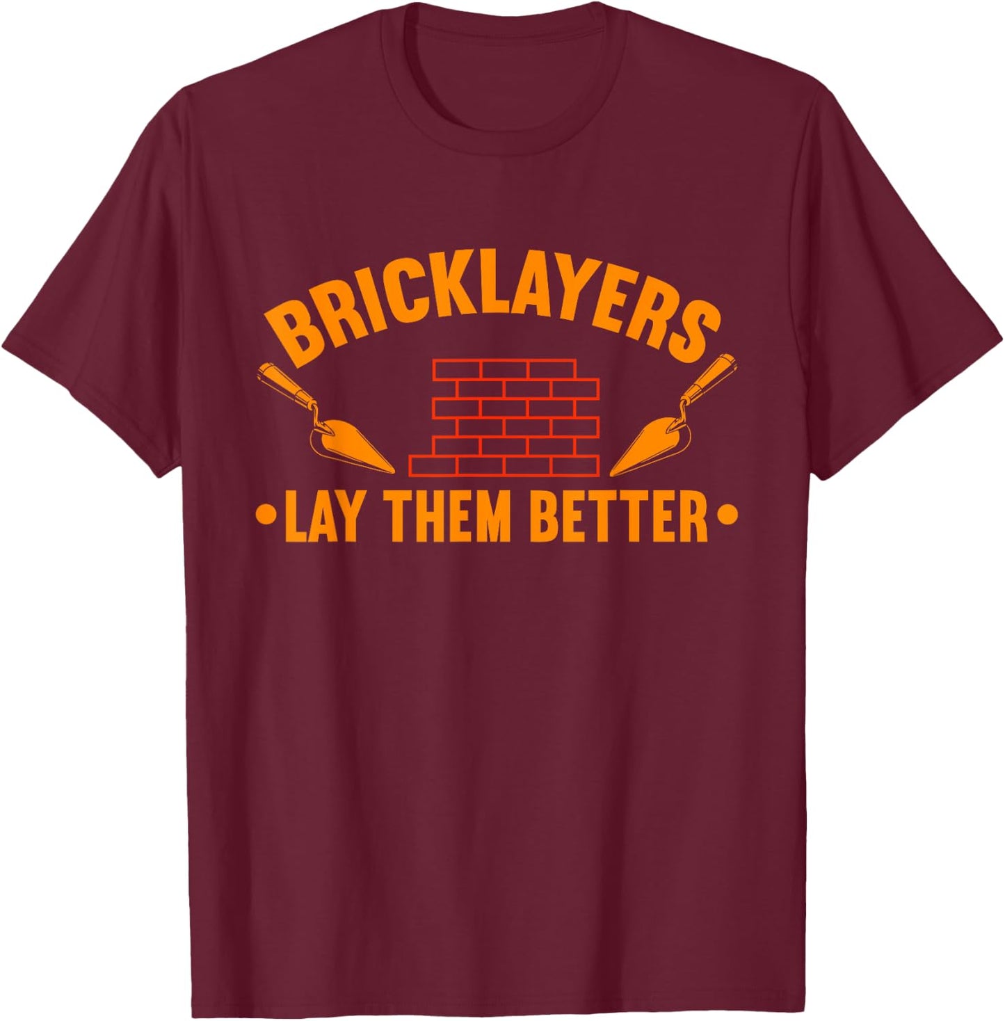 Mason Bricklayer T-Shirt - T-Shirt | Maroon