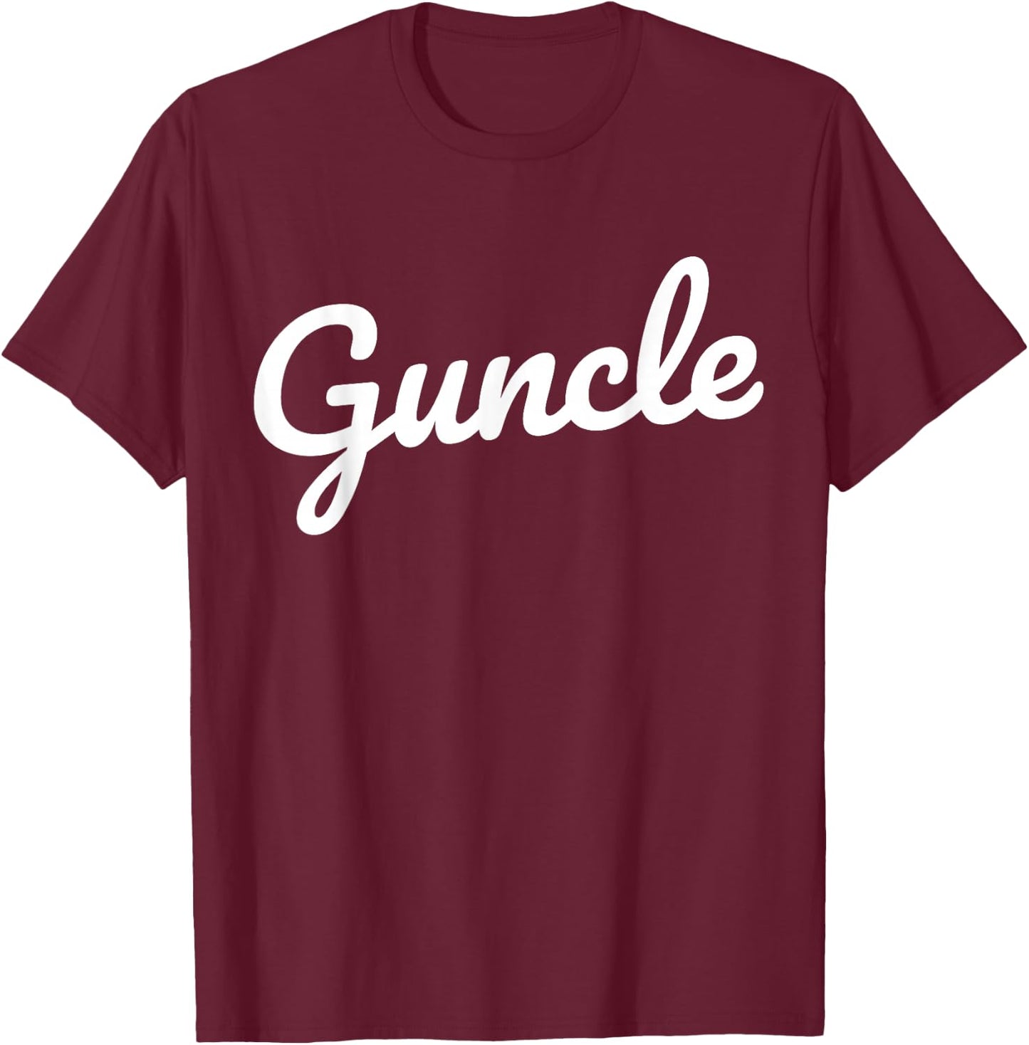 Fabulous Guncle Shirt - Guncle New Baby Clothes T-Shirt - T-Shirt | Maroon