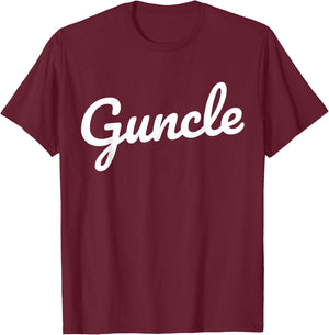 Fabulous Guncle Shirt - Guncle New Baby Clothes T-Shirt - T-Shirt | Maroon