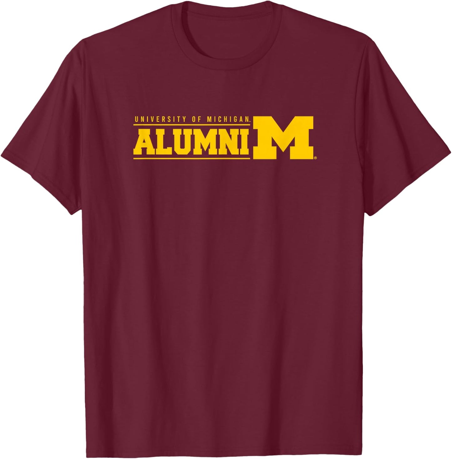 University of Michigan Wolverines U of M Alumni T-Shirt - T-Shirt | Maroon