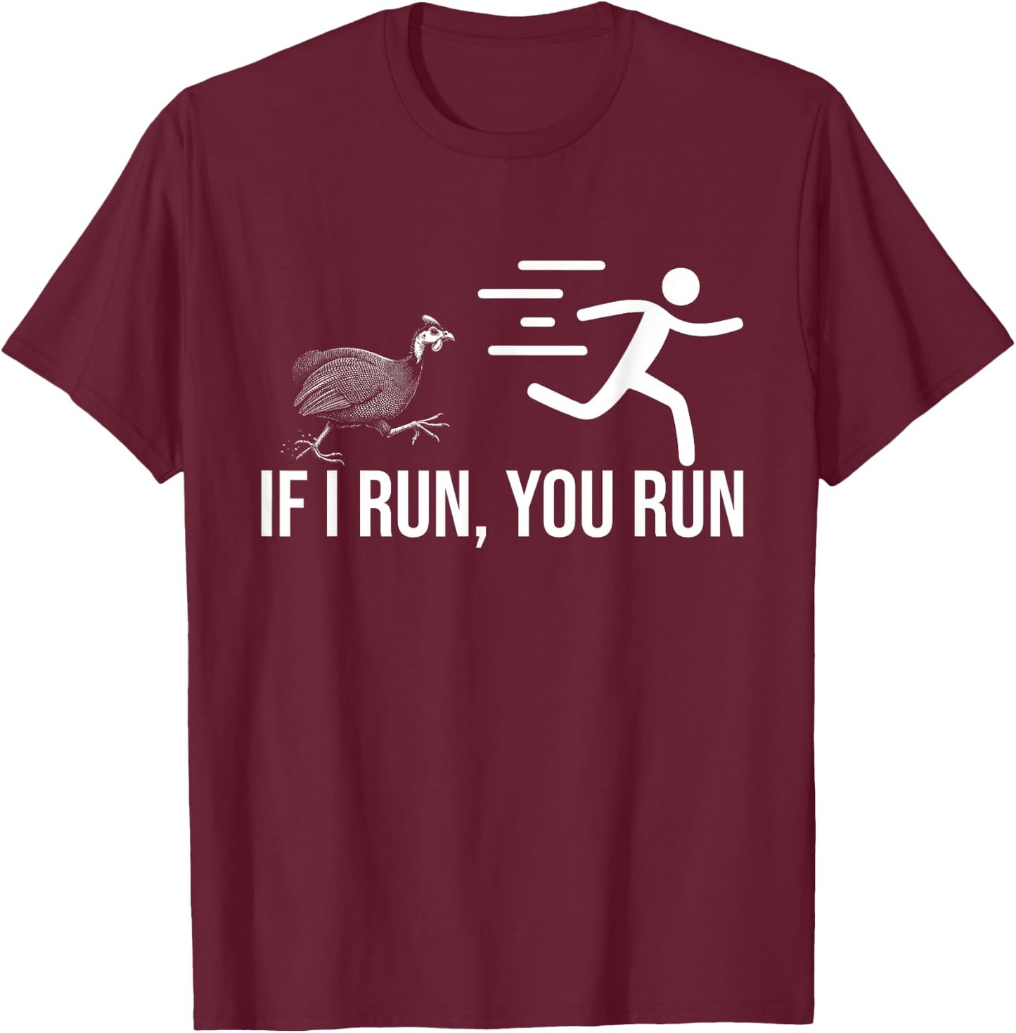 Guinea Hen Guinea Fowl T-Shirt - T-Shirt | Maroon