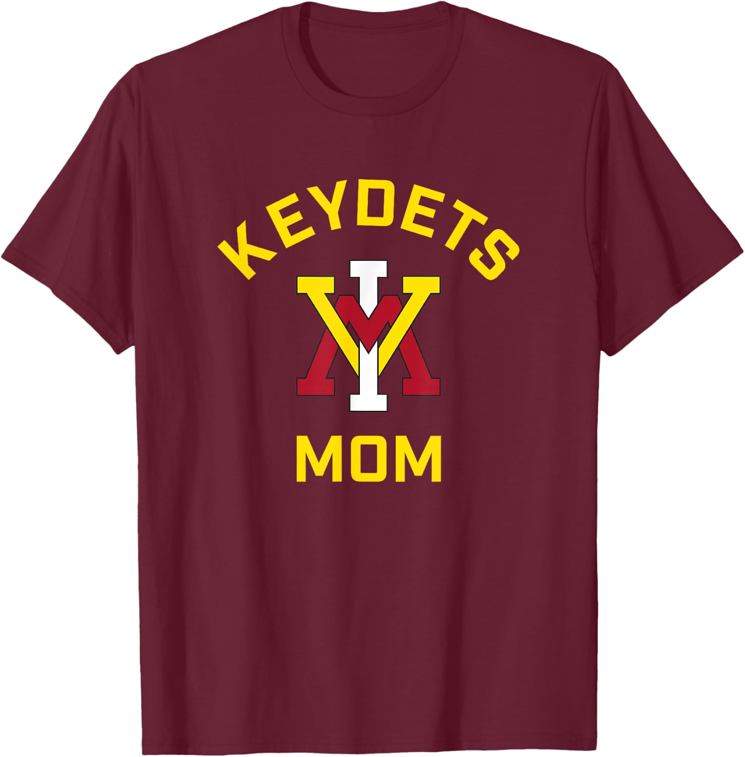 Virginia Military Institute VMI Keydets Arched Mom T-Shirt - T-Shirt | Maroon