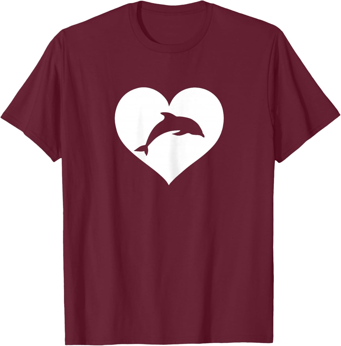 Purple or Blue dolphin shirt T-Shirt - T-Shirt | Maroon