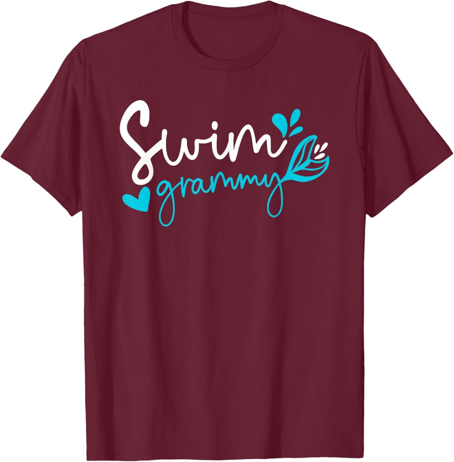 Swim Grammy Swimming Grammy Of A Swimmer Grammy T-Shirt - T-Shirt | Maroon