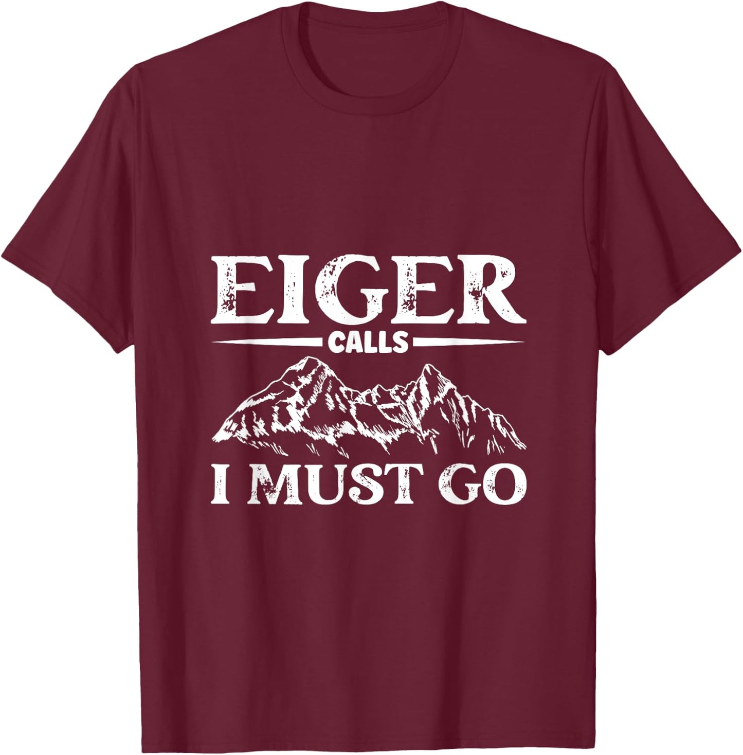 Mountain calling - Eiger T-Shirt - T-Shirt | Maroon
