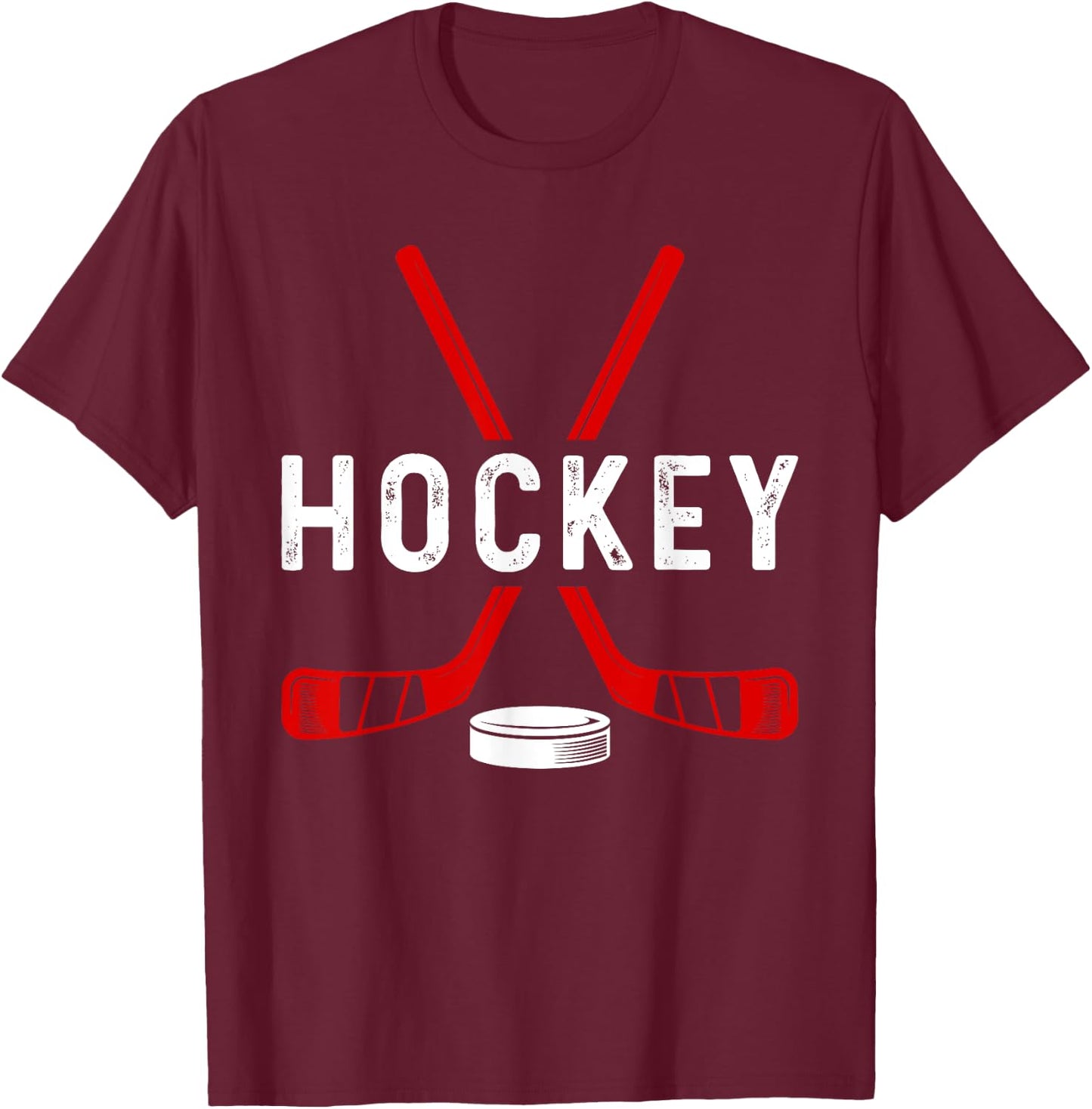 Hockey Apparel - Hockey T-Shirt - T-Shirt | Maroon