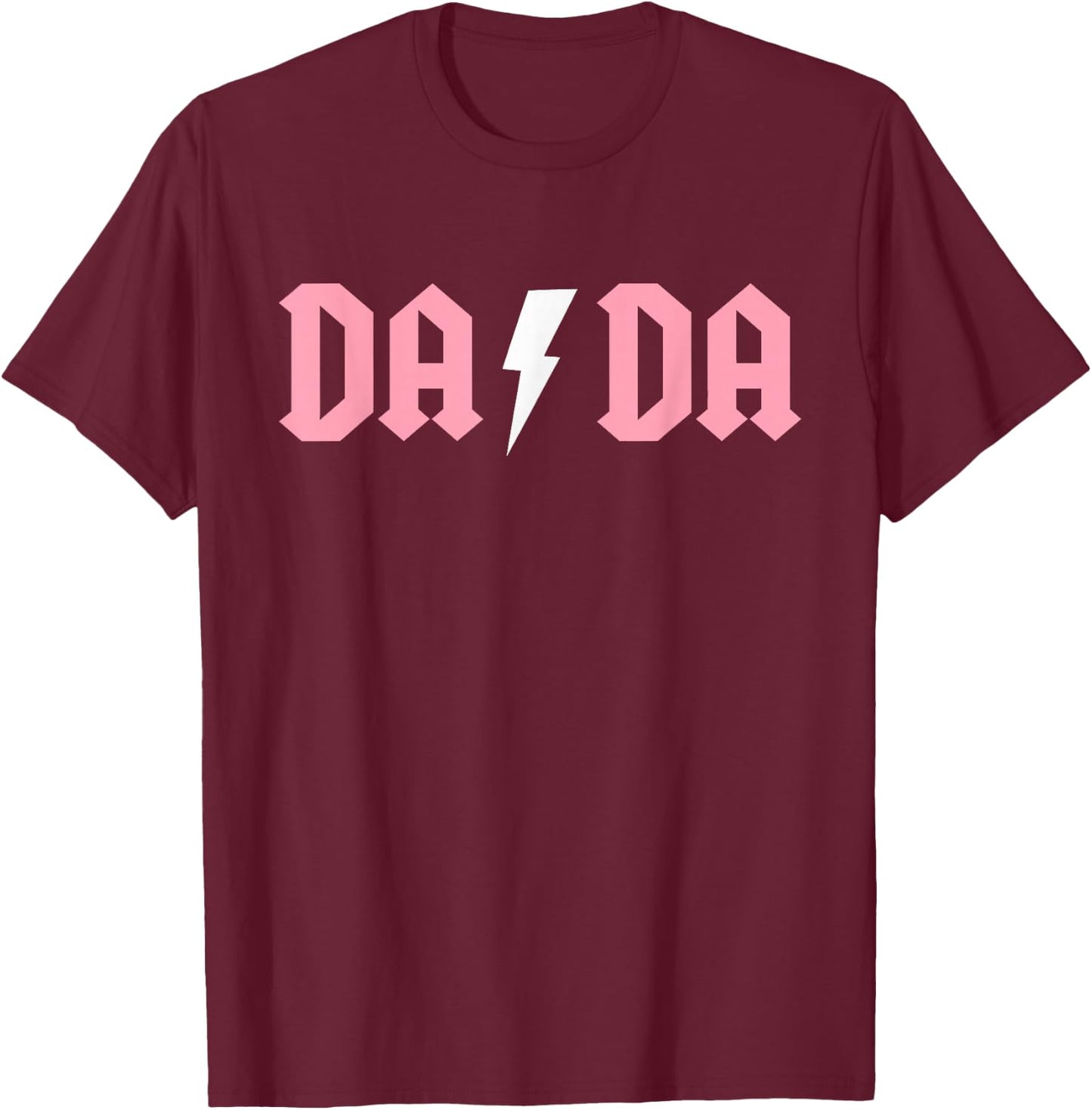 Rock n Roll Dada Birthday Rock Star Matching Family T-Shirt - T-Shirt | Maroon