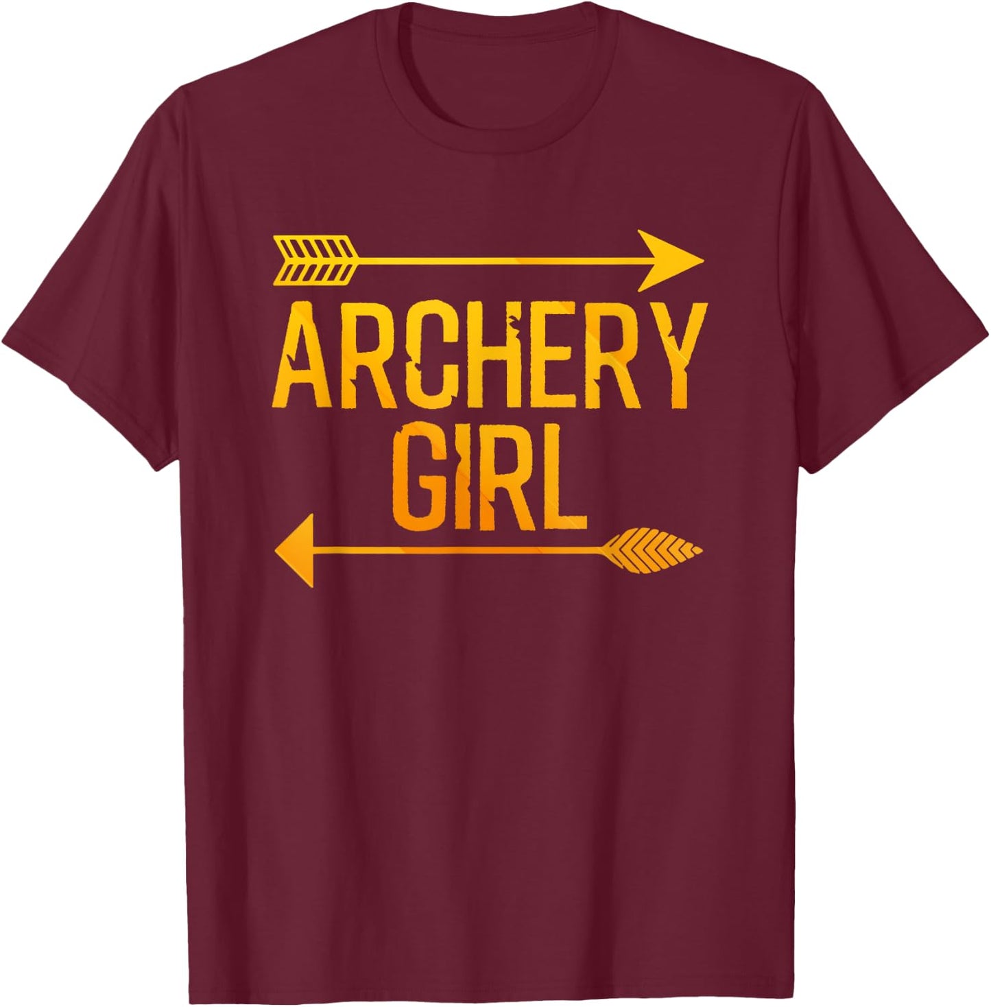 Cool Archery Art For Girls Women Crossbow Bow Hunting Archer T-Shirt - T-Shirt | Maroon