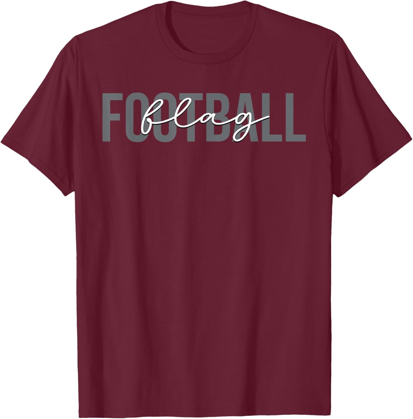 Flag Football Coach Team Trainer T-Shirt - T-Shirt | Maroon