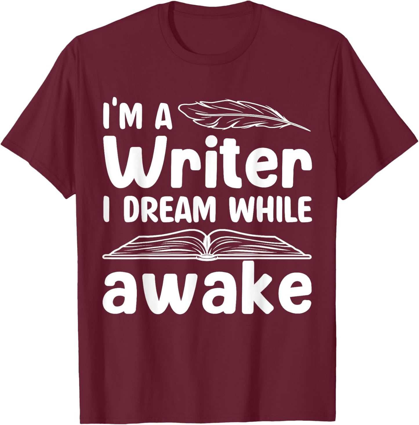 Writer Outfit Women Writing Lover Author Poet Writer T-Shirt - T-Shirt | Maroon