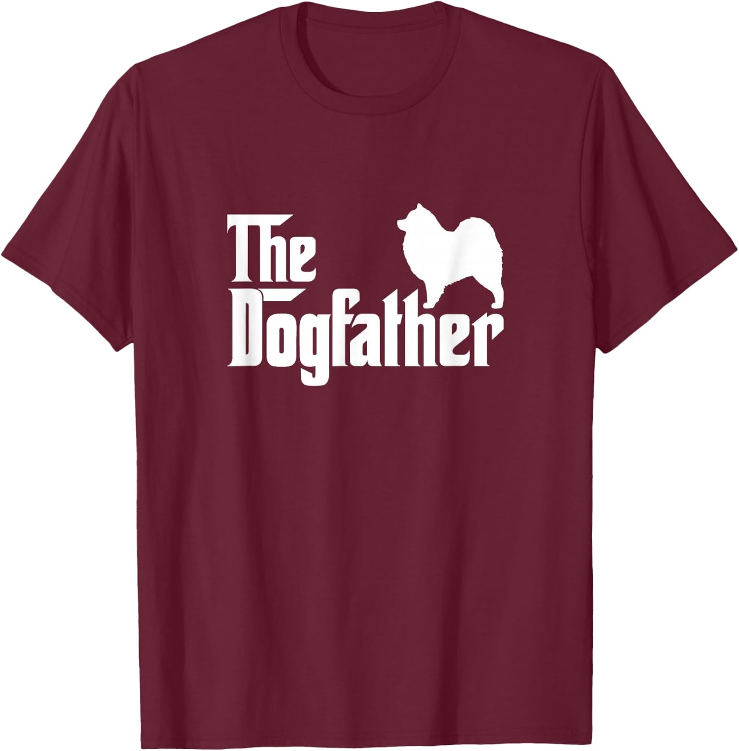 Samoyed - The DogFather Dog Dad Mom T-Shirt - T-Shirt | Maroon