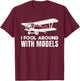Funny RC Model Airplane Prop Plane Pilot Gift T-Shirt - T-Shirt | Maroon