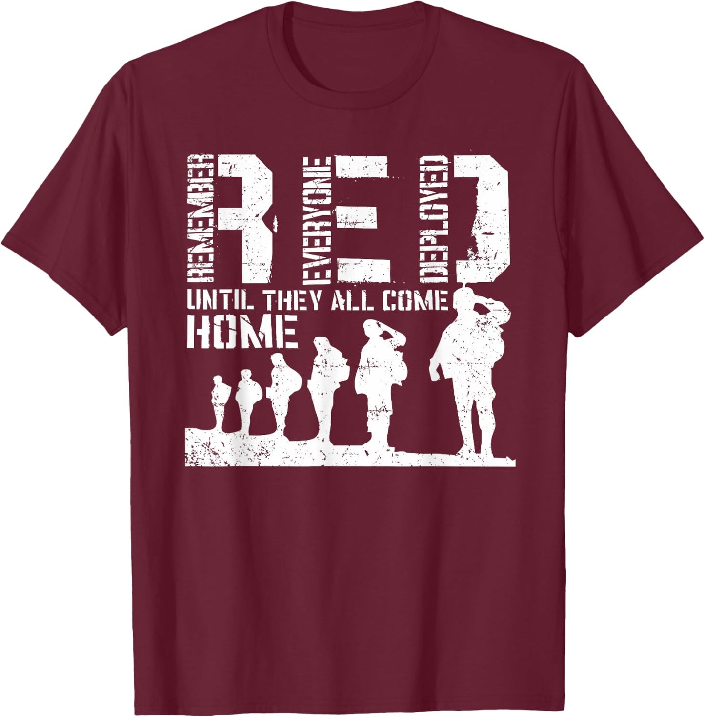 Red Friday Military Shirts I wear RED on Fridays Mom Women T-Shirt - T-Shirt | Maroon