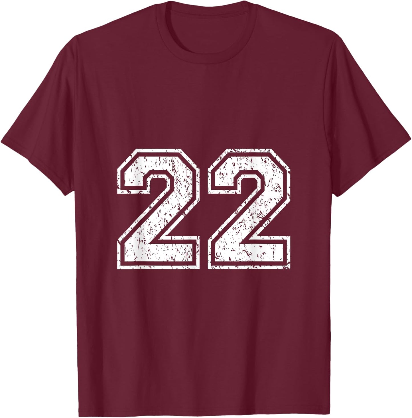 Number 22 Shirt T-Shirt - T-Shirt | Maroon