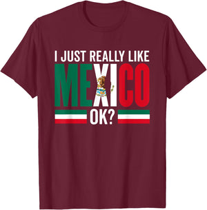 Mexico Proud Mexican Country Lover Mexico T-Shirt - T-Shirt | Maroon