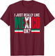 Mexico Proud Mexican Country Lover Mexico T-Shirt - T-Shirt | Maroon