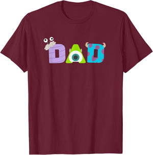 Disney and Pixar’s Monsters, Inc. Dad Father’s Day Birthday T-Shirt - T-Shirt | Maroon