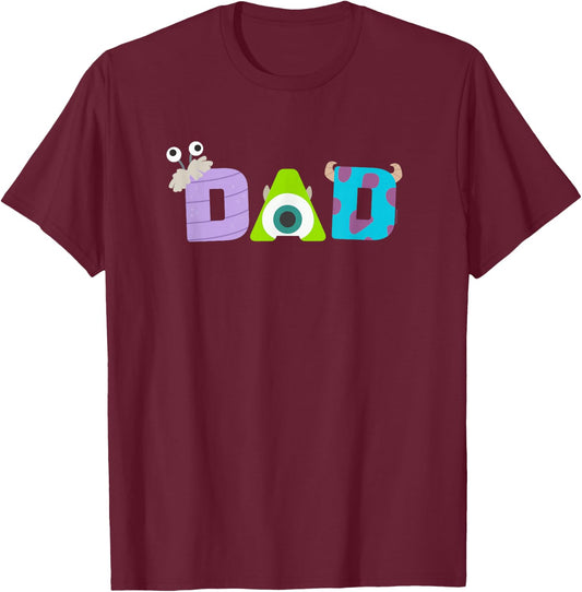 Disney and Pixar’s Monsters, Inc. Dad Father’s Day Birthday T-Shirt - T-Shirt | Maroon