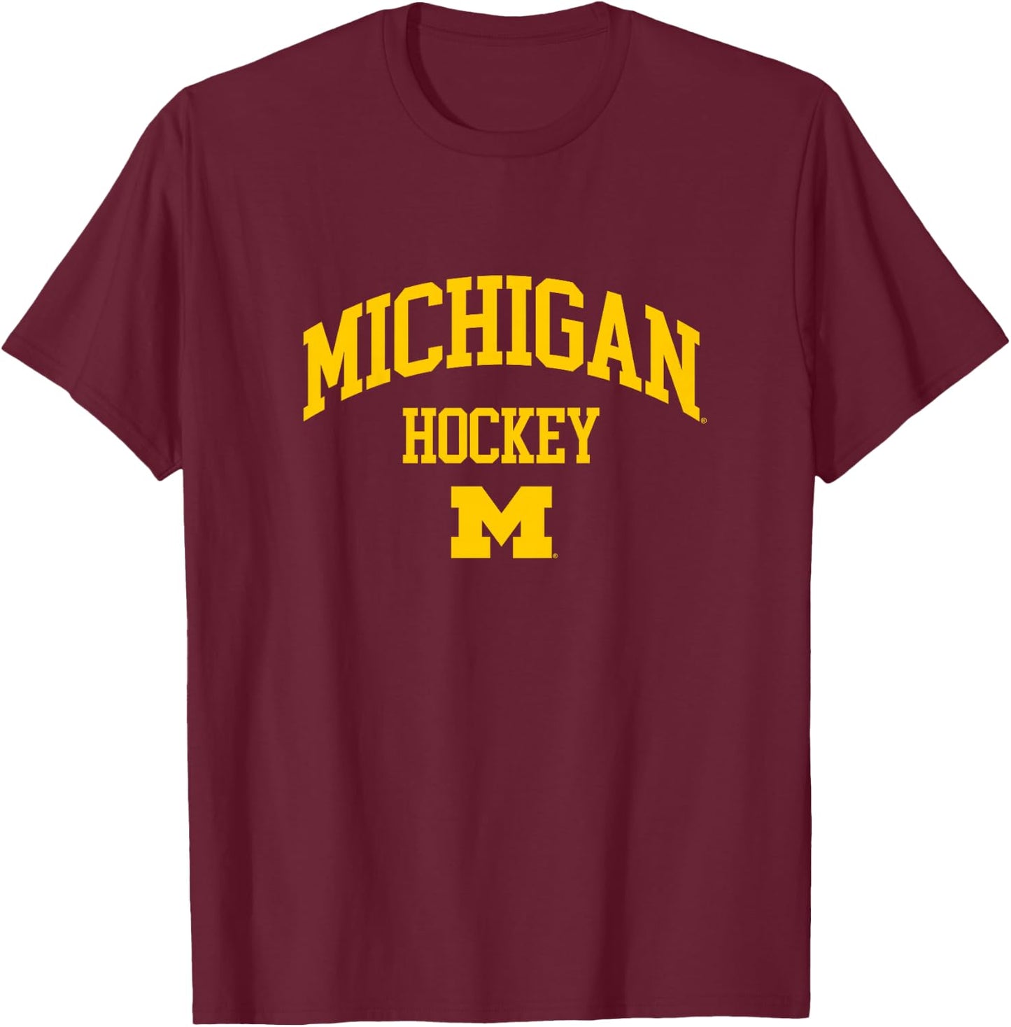 Kids University of Michigan Wolverines U of M Hockey T-Shirt - T-Shirt | Maroon