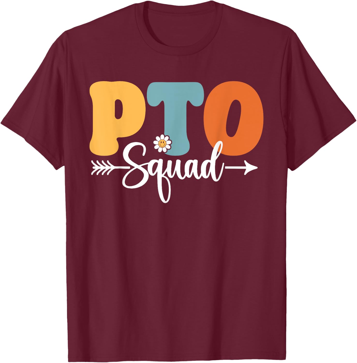 PTO Squad Back To School Teachers Students PTO Crew Men Women Kids T-Shirt - T-Shirt | Maroon