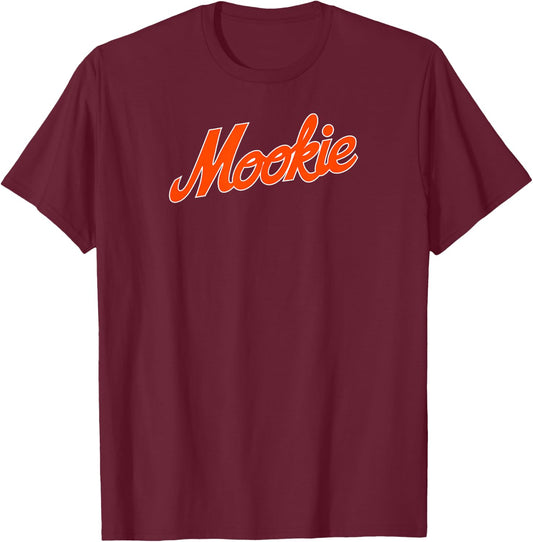 Mookie Wilson: Team Name Text - New York Baseball T-Shirt - T-Shirt | Maroon