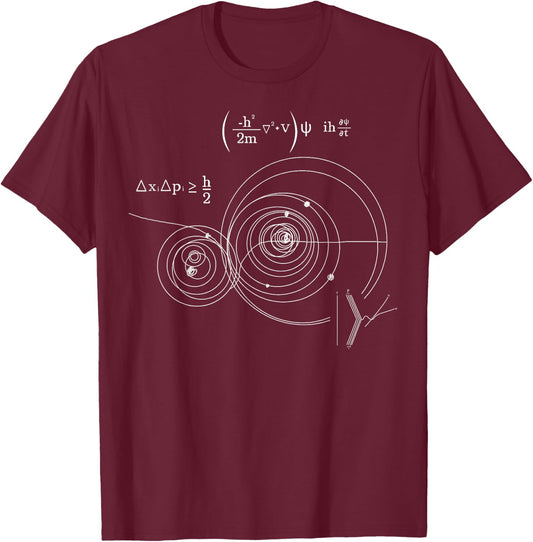 Higgs Boson Particle Physics Quantum Mechanics Teacher T-Shirt - T-Shirt | Maroon