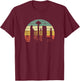 Seattle Space Needle USA Grunge Hiking Camping Fishing T-Shirt - T-Shirt | Maroon