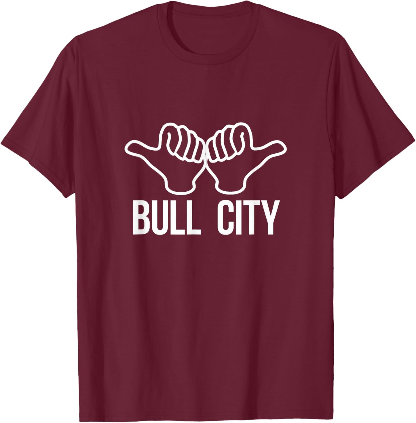 Bull City | Durham, NC T-Shirt - T-Shirt | Maroon