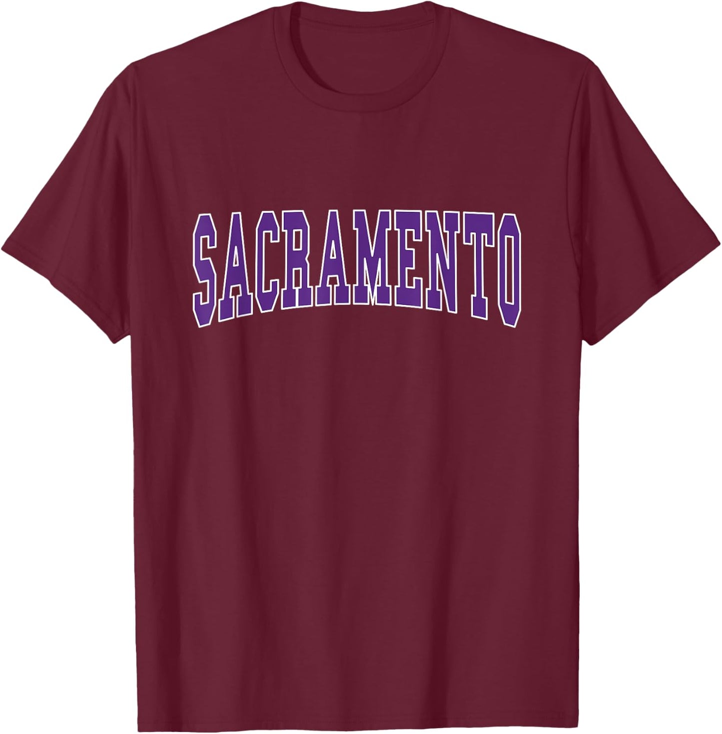 SACRAMENTO - Hometown Pride - Throwback Design - Classic T-Shirt - T-Shirt | Maroon