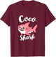 Coco Shark Mother's Day Grandma Funny T-Shirt - T-Shirt | Maroon