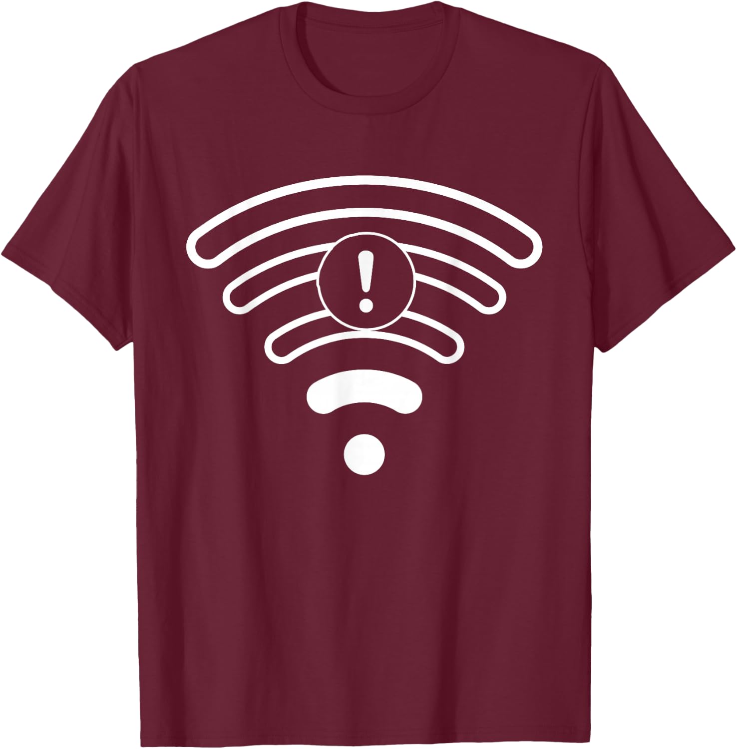 Low No Wifi Signal Lazy DIY Funny Halloween Costume Matching T-Shirt - T-Shirt | Maroon