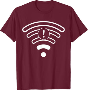 Low No Wifi Signal Lazy DIY Funny Halloween Costume Matching T-Shirt - T-Shirt | Maroon