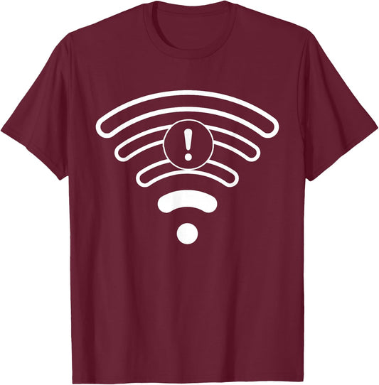Low No Wifi Signal Lazy DIY Funny Halloween Costume Matching T-Shirt - T-Shirt | Maroon