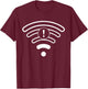 Low No Wifi Signal Lazy DIY Funny Halloween Costume Matching T-Shirt - T-Shirt | Maroon