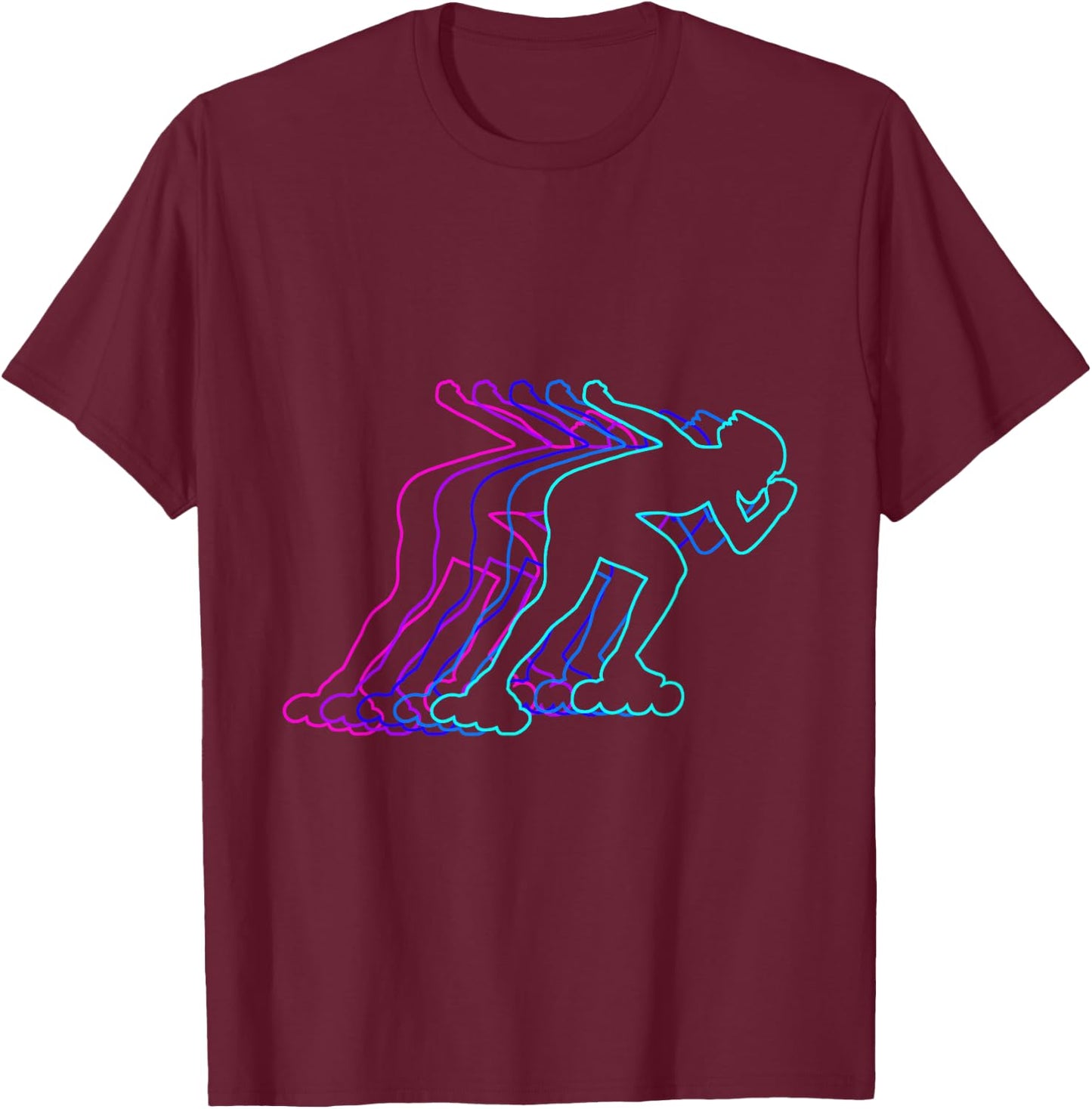 Roller Skating Roller Skater Gift Clothes For Boys Youth Men T-Shirt - T-Shirt | Maroon