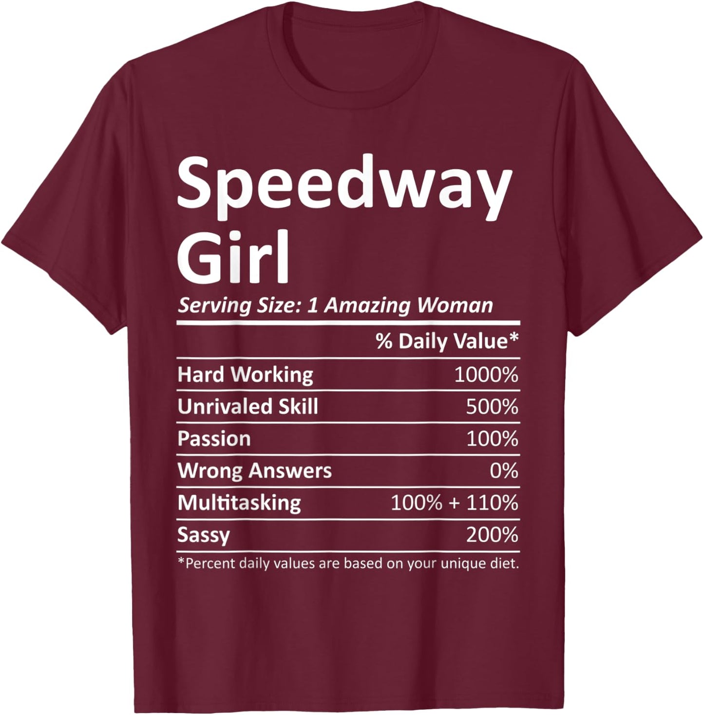 SPEEDWAY GIRL IN INDIANA Funny City Home Roots USA Gift T-Shirt - T-Shirt | Maroon